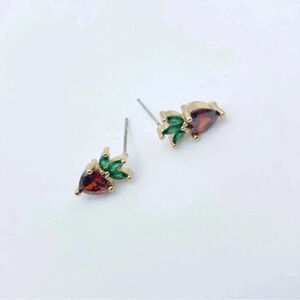 Petite Strawberries Stud Earrings